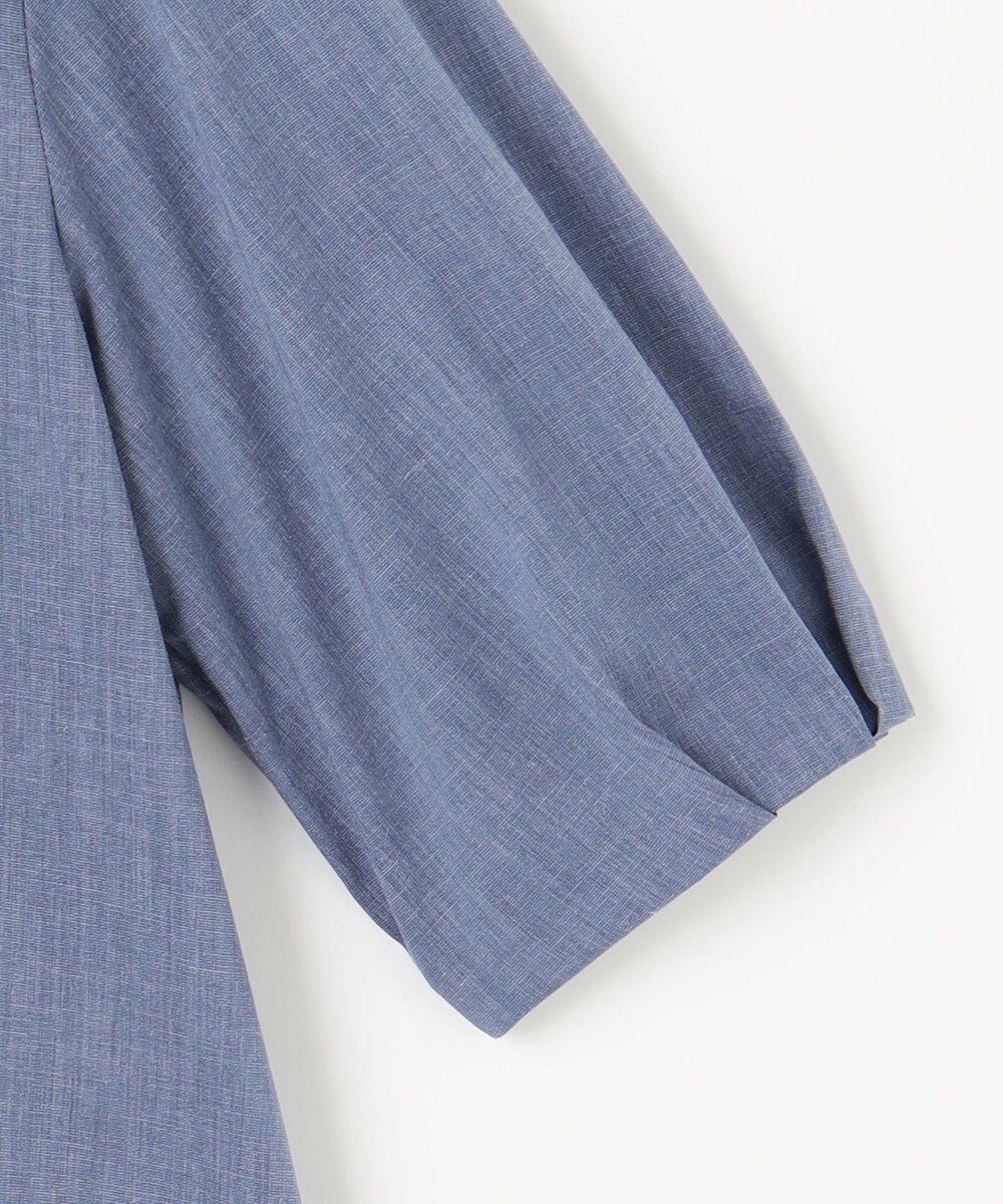 J.PRESS LADIES 【洗える】ラミーポプリン 前開き ブラウス 