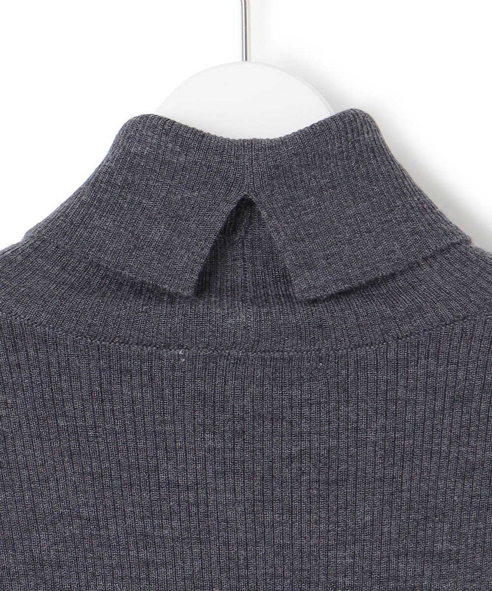 23区 L 【洗える】ウーステッドウール タートルネック ニット 