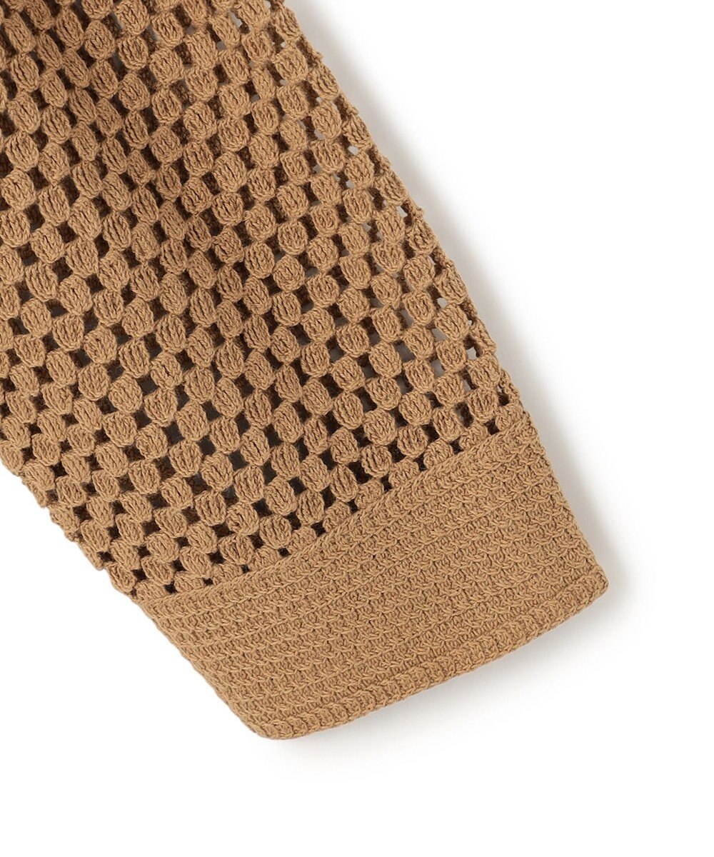 UNFILO L クロシェレースニット ZIPカーディガン 