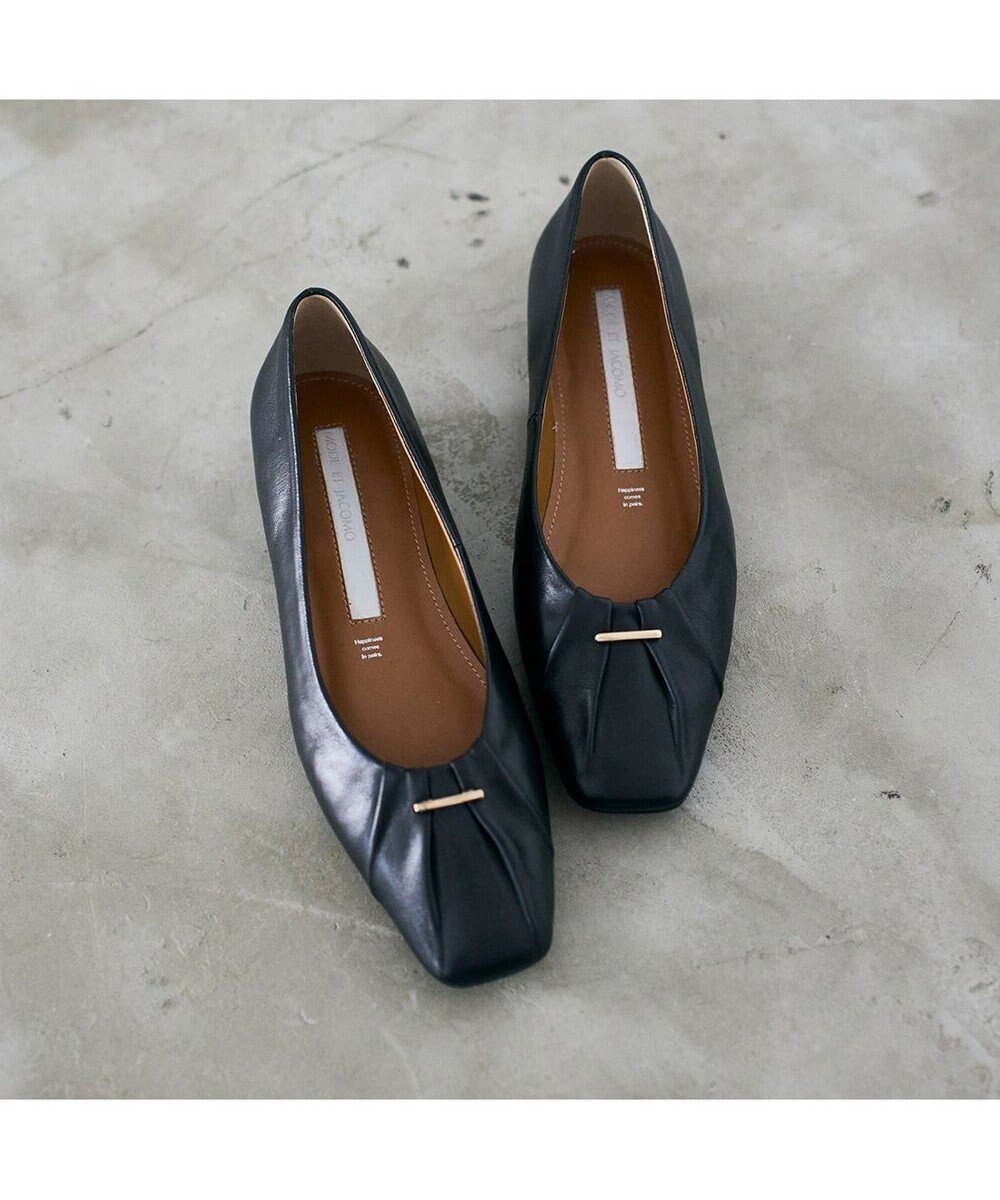MODE ET JACOMO <MODE ET JACOMO>ソフトレザーフラットパンプス 