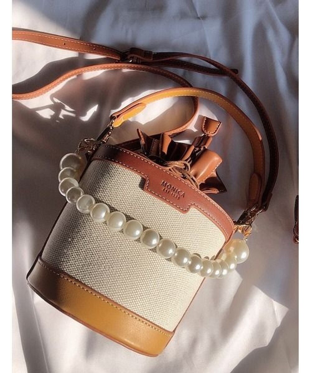 LA BAGAGERIE 【MONICA】パールバケットバッグ 