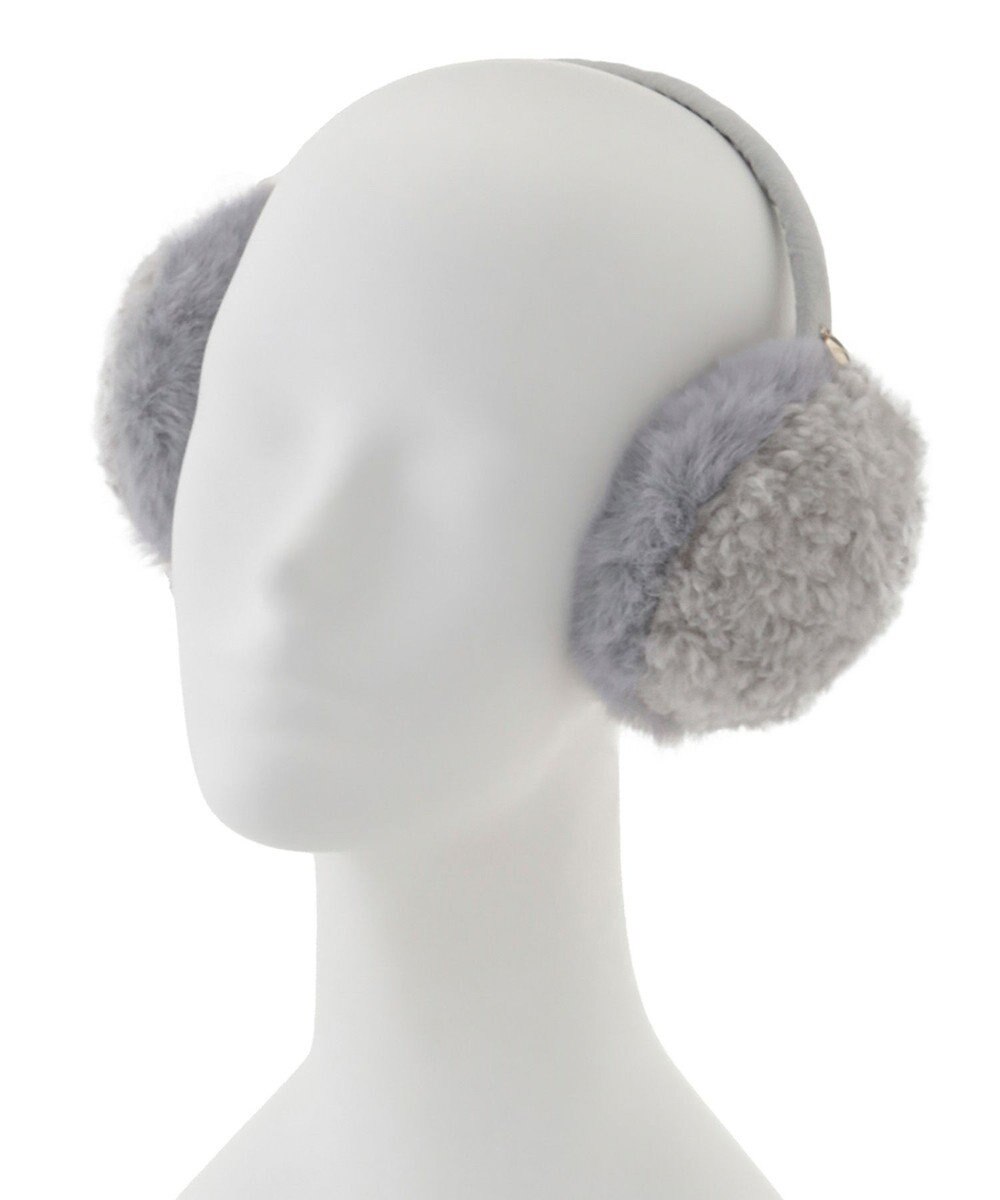 MOONBAT FURLA(フルラ)ファーMix コンパクト イヤマフ 無地 