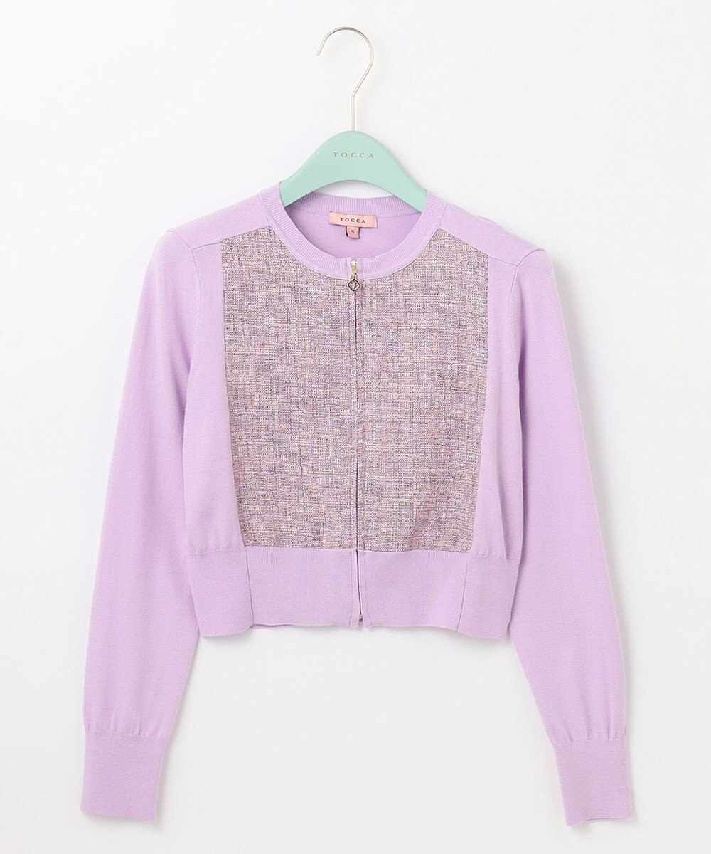 TOCCA 【洗える】PINK BASKET KNIT カーディガン 