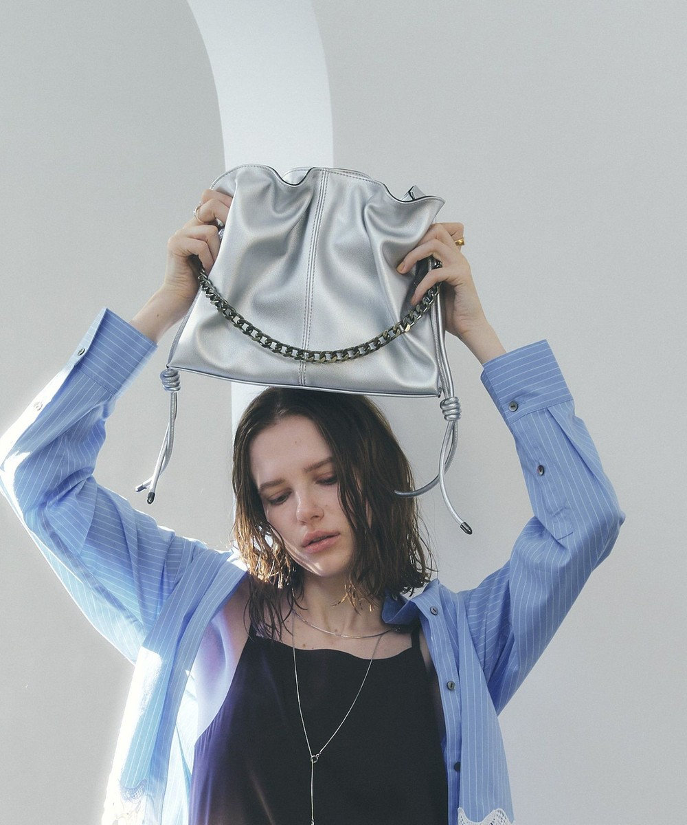 YECCA VECCA 2wayチェーンギャザーバッグ 