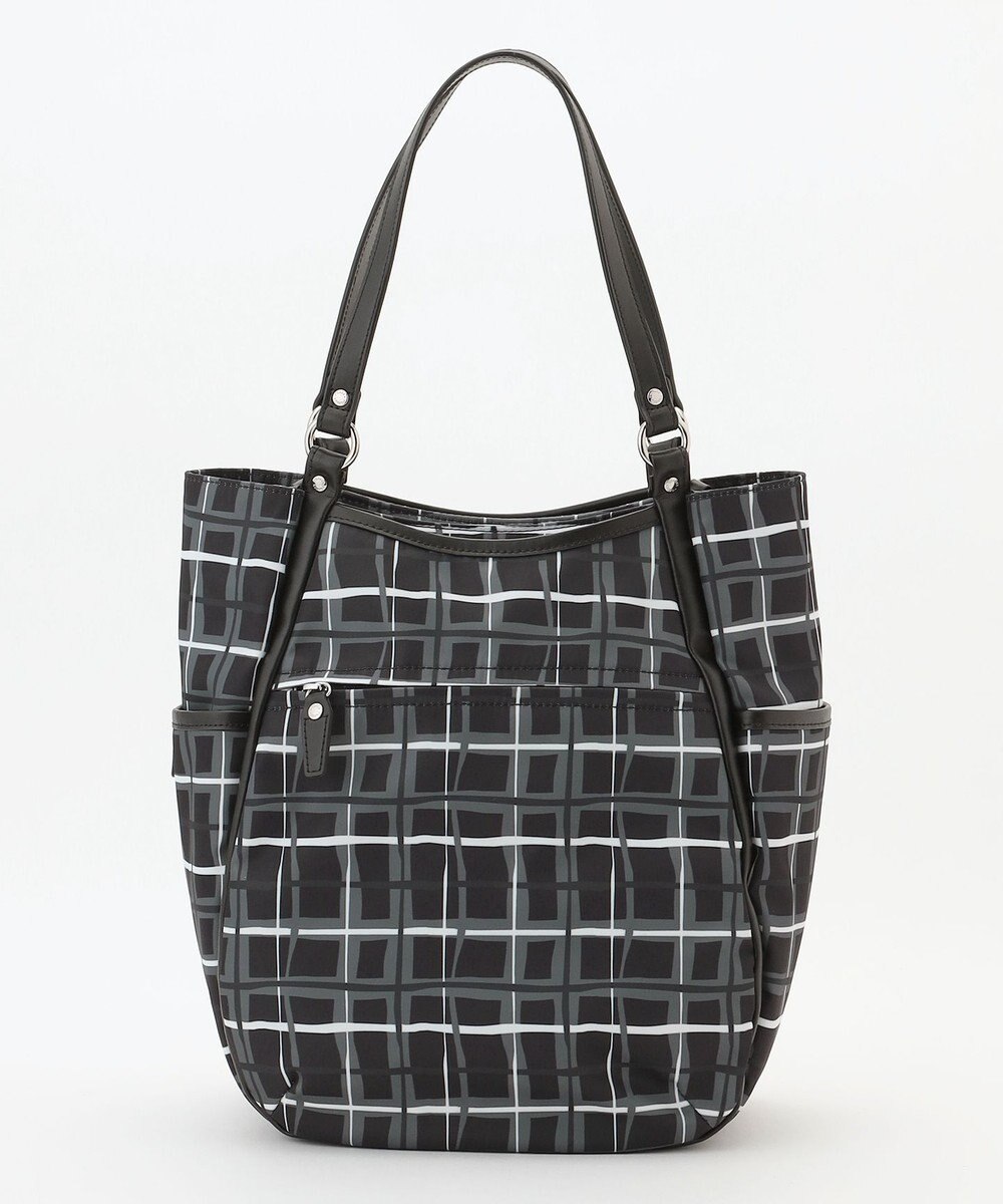 Y'SACCS ドローイングチェックトートバッグ 