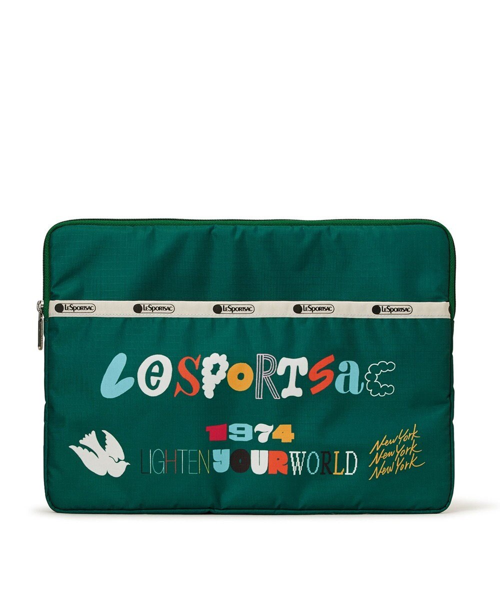 LeSportsac 13 inch Lap Top Case/LSSタイポグラフィPCケース 