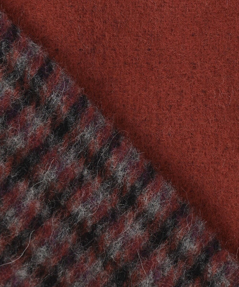 自由区 【リバーシブル】ウールリバー フード付きショートコート 