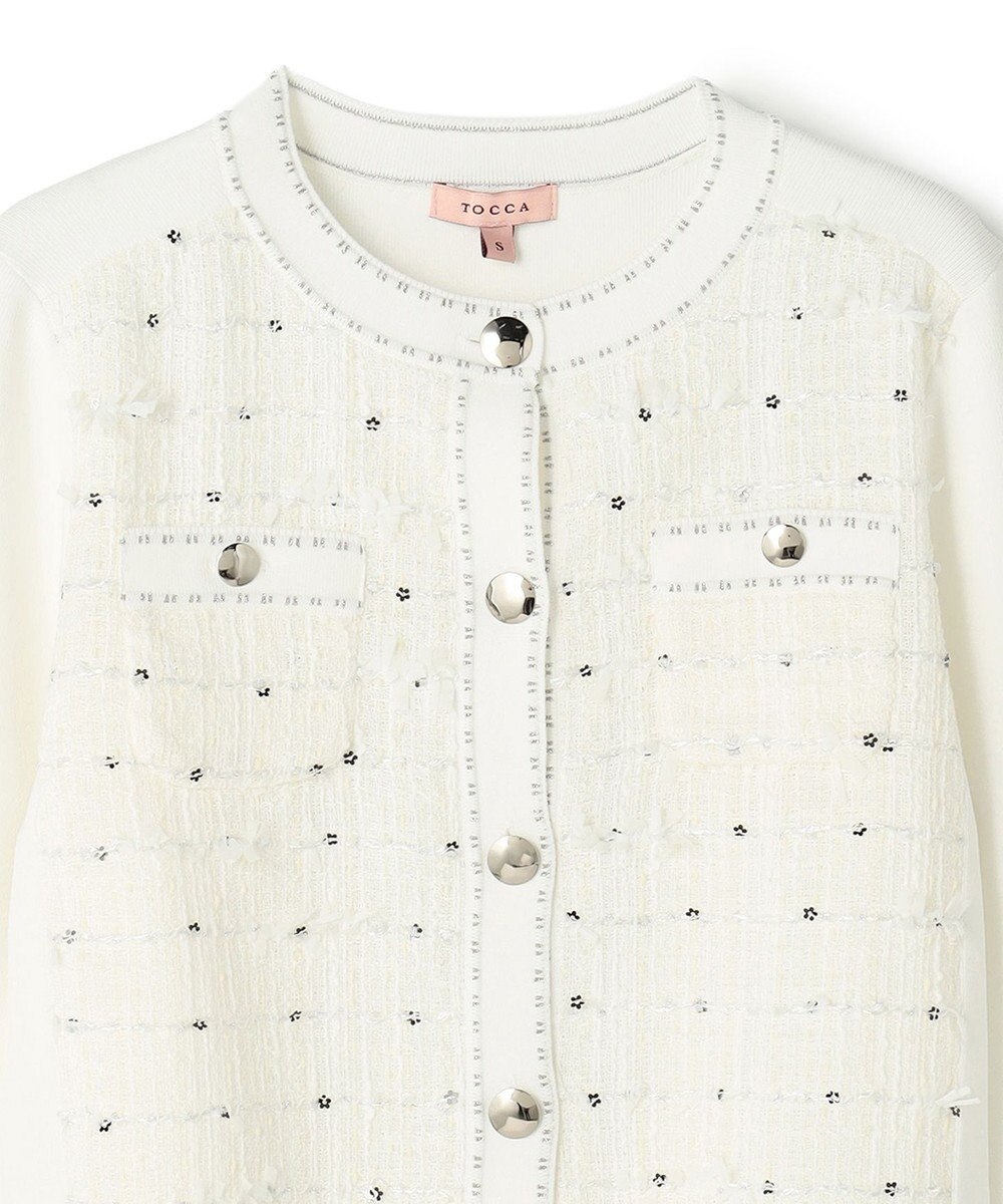 TOCCA 【八木アリサさん着用】FLOWER HIDE AND SEEK ニットジャケット 