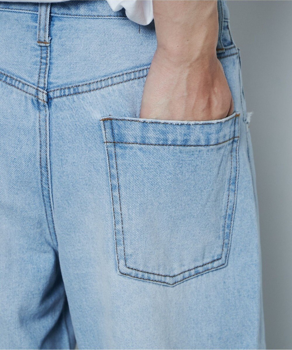 WEGO ダメージデニムワイドパンツ 