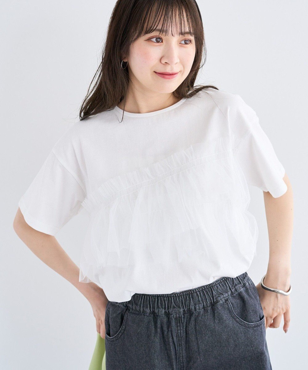 Green Parks ・ＥＬＥＮＣＡＲＥ　ＤＵＥ　チュールフリルレイヤーＴＥＥ 