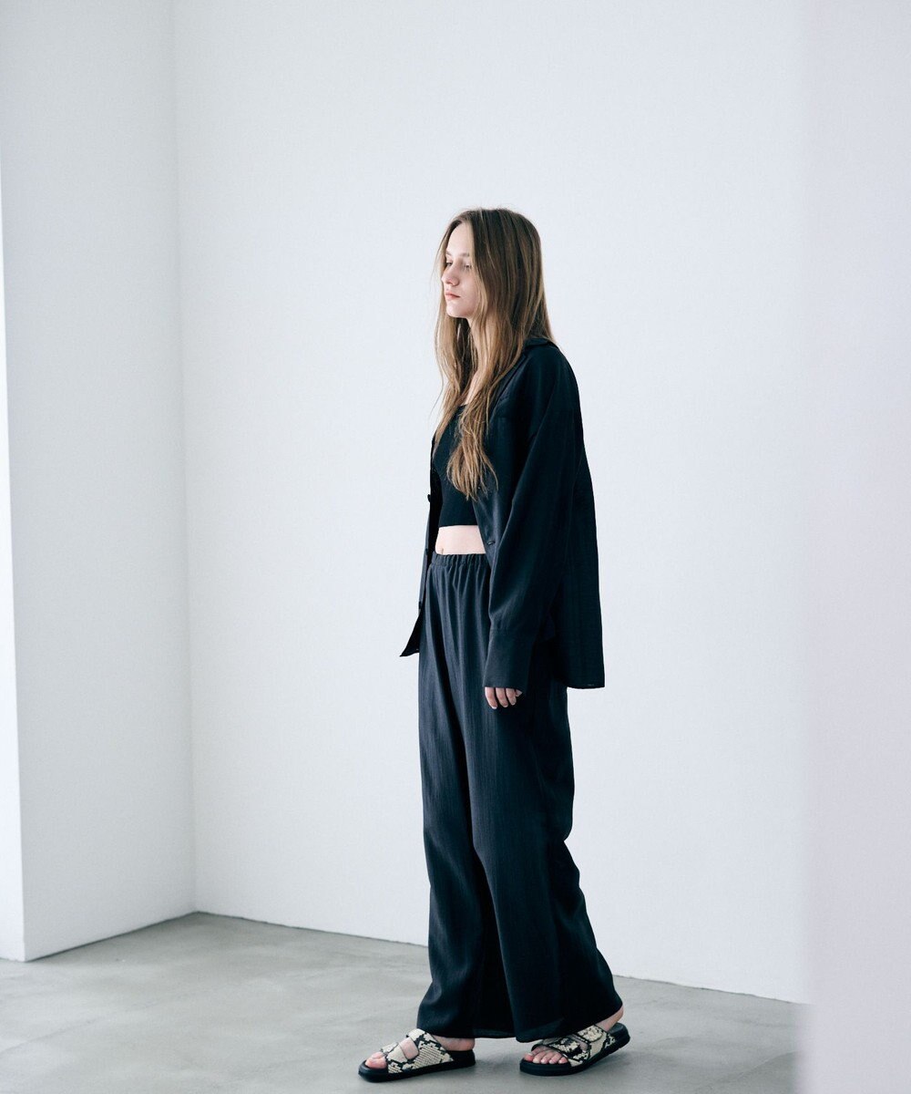 uncrave リヨセルシルクローン ギャザーパンツ 