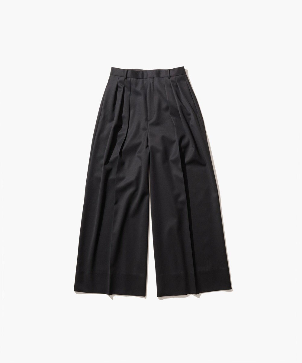ATON COMPACT WOOL | 3タックワイドパンツ 