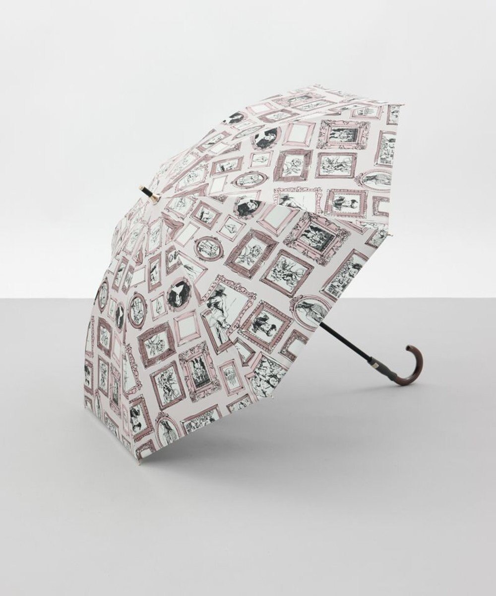 AURORA 【 Beaurance （ビューランス）】プリント額縁柄　晴雨兼用傘（長傘） 