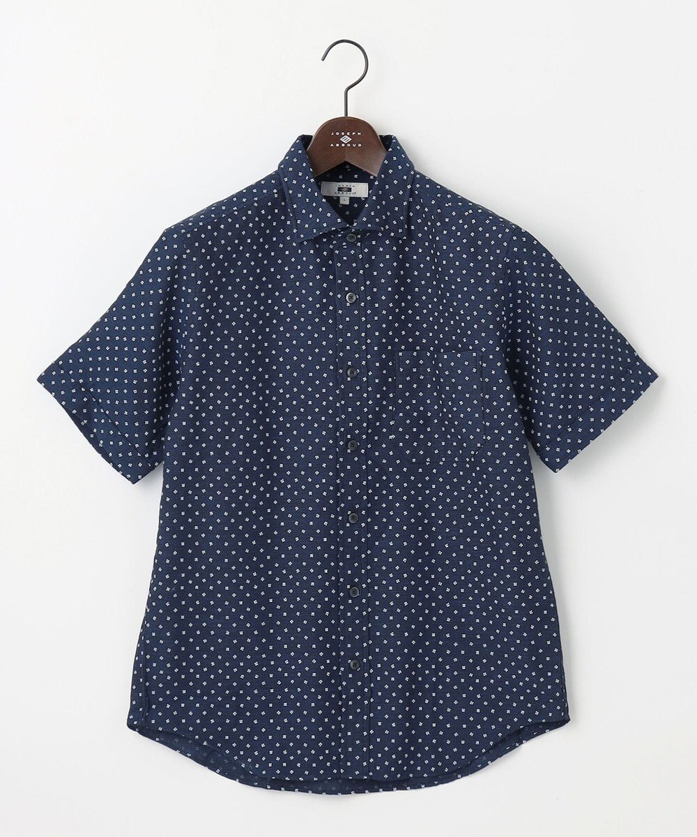 JOSEPH ABBOUD 【ビジネスシーンに最適・サステイナブル】ソアロンシャンブレープリント シャツ 