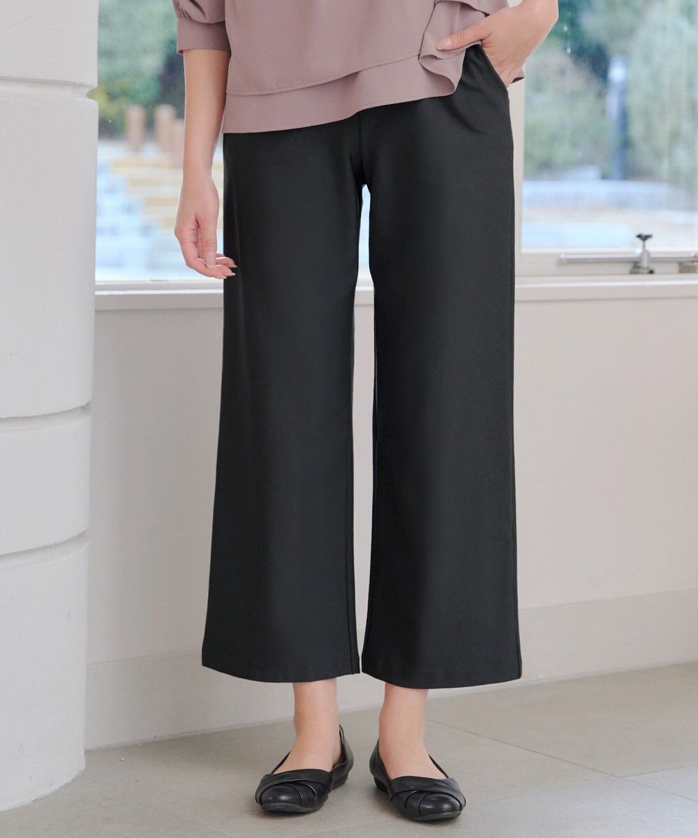 Tiaclasse 日本製エアシルキーワイドパンツ 