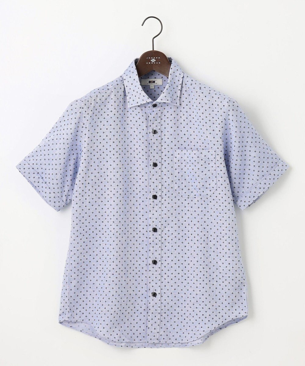 JOSEPH ABBOUD 【ビジネスシーンに最適・サステイナブル】ソアロンシャンブレープリント シャツ 