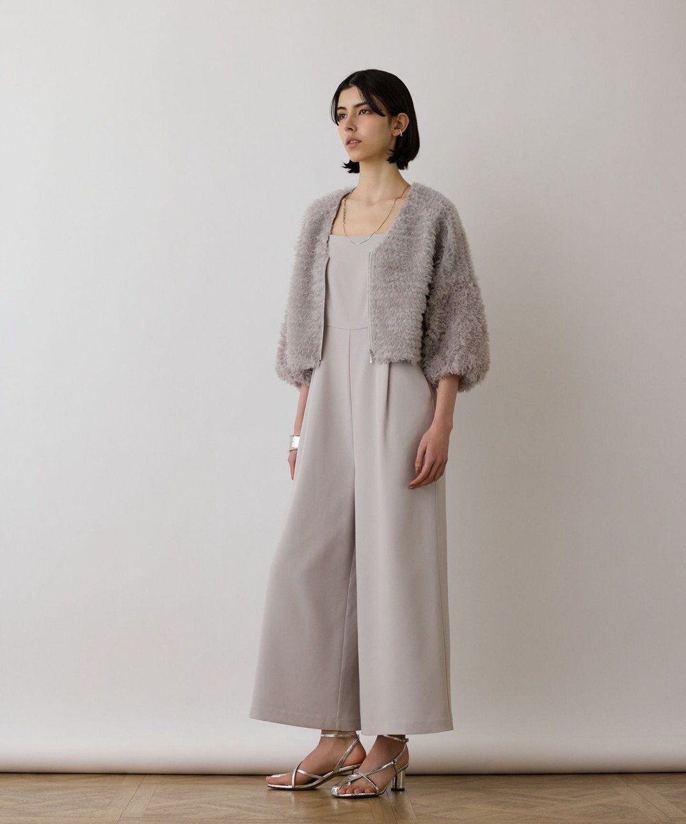 GRACE CONTINENTAL フラワーチュール刺繍ブルゾン 