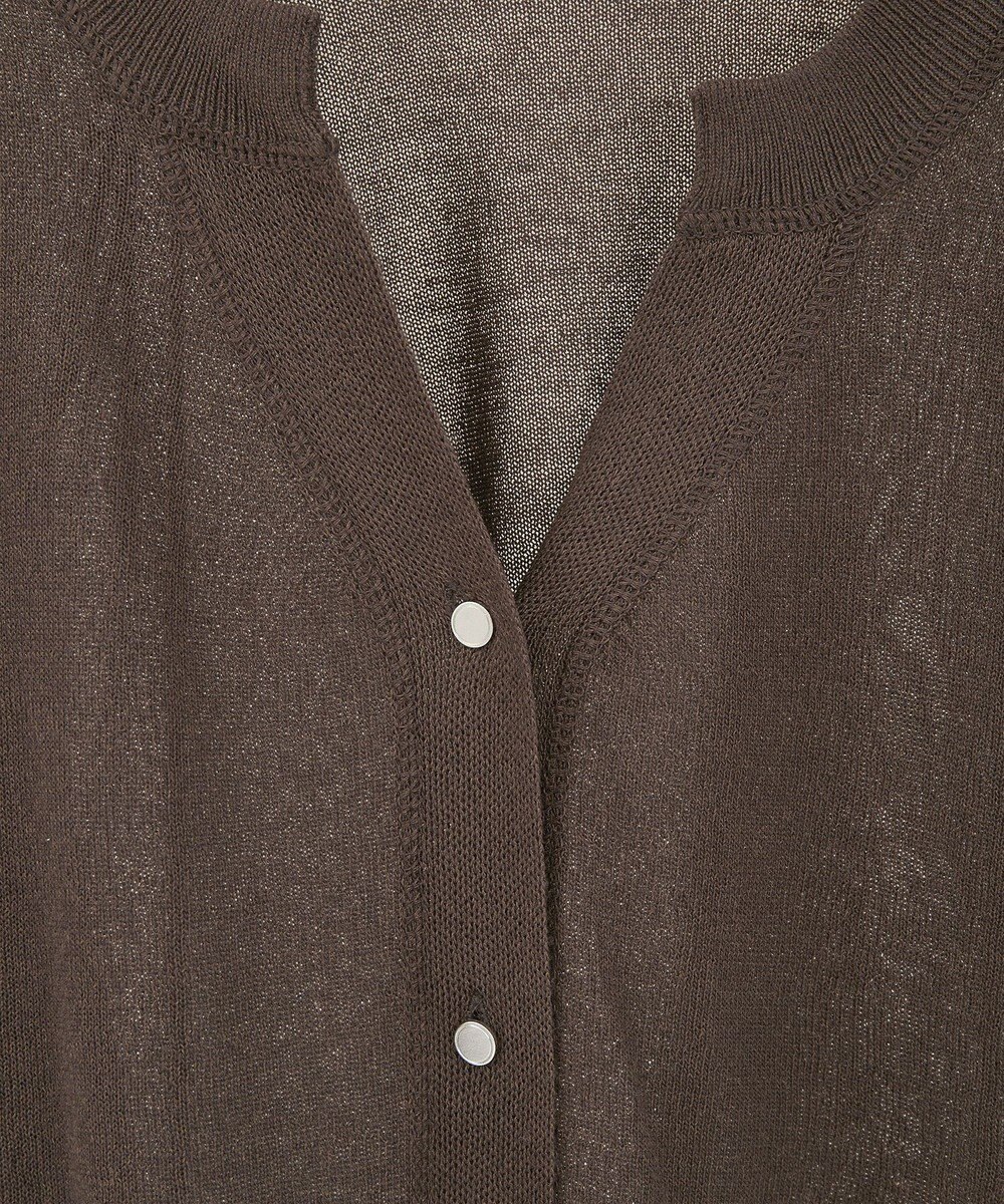 earth music&ecology 【接触冷感】キーネックシアーカーディガン 