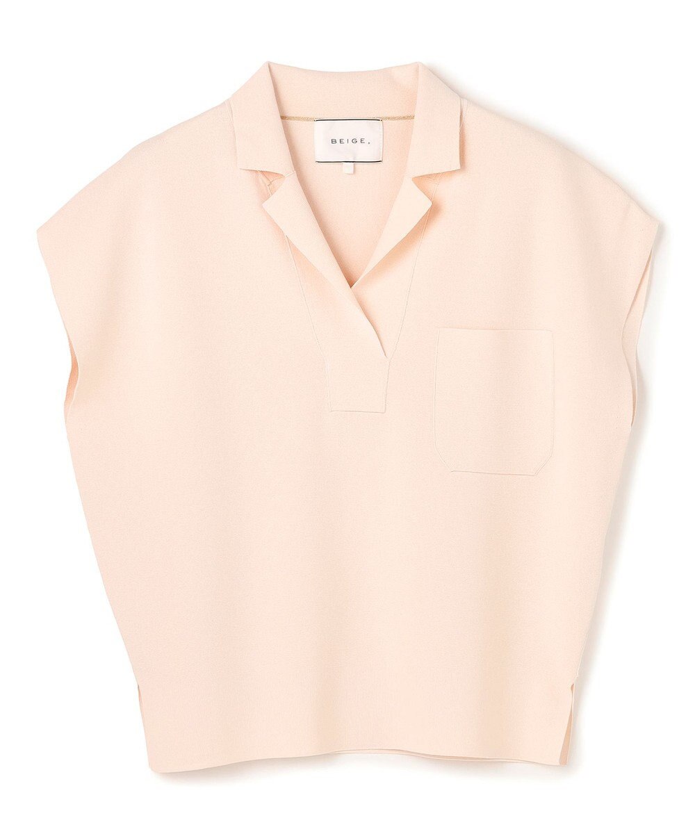 BEIGE， NADIA / ストレッチ スキッパーニット 