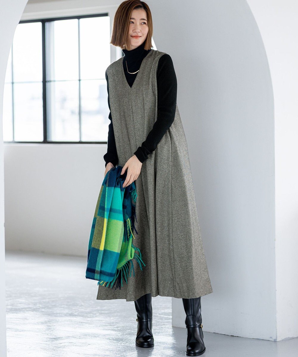 23区 S 【滝沢眞規子さん着用/WEB限定カラーあり】ウーステッドウール リブタートル ニット 