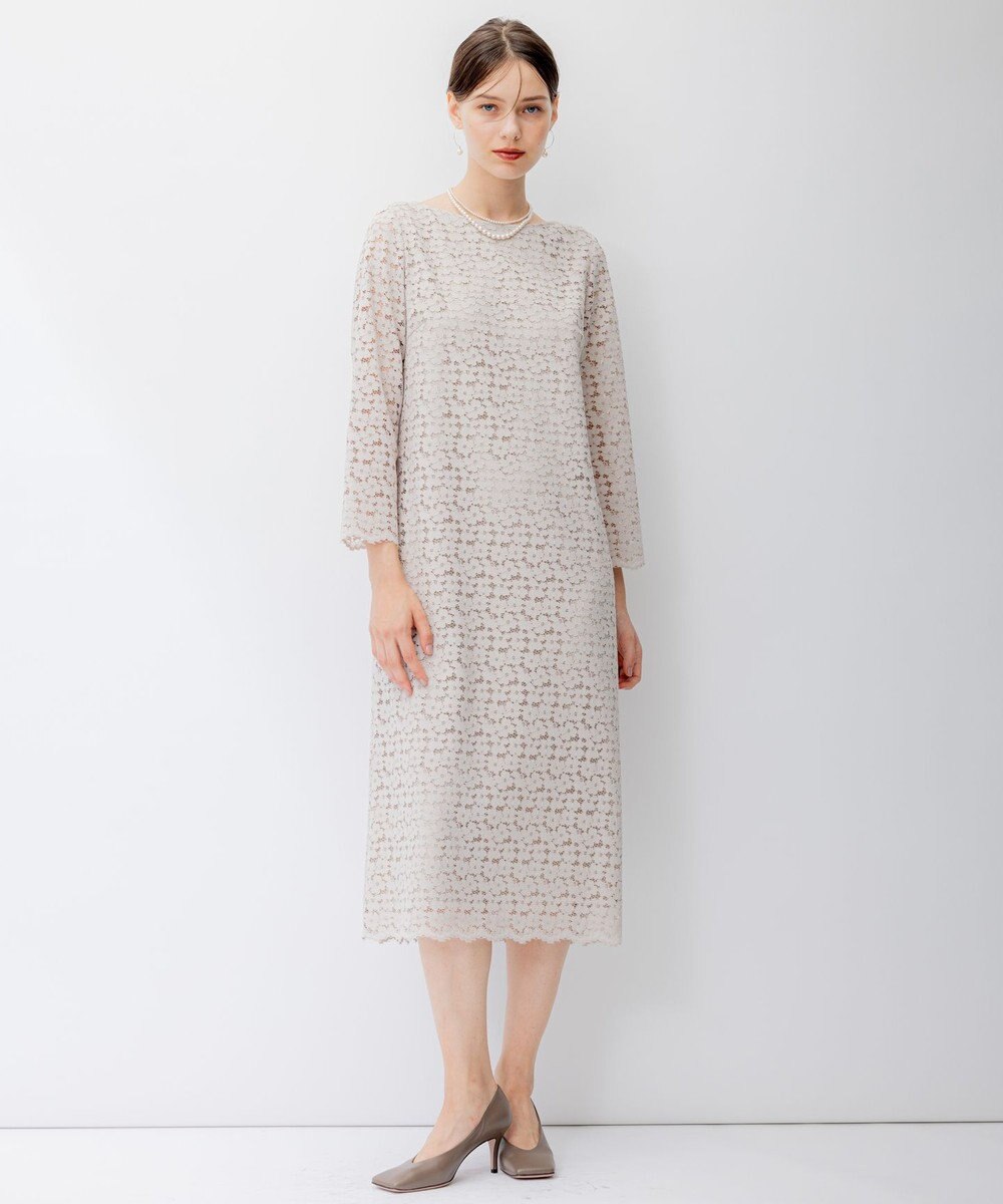 23区 【APPLAUDIR】オプティカルフラワーレース ドレス 