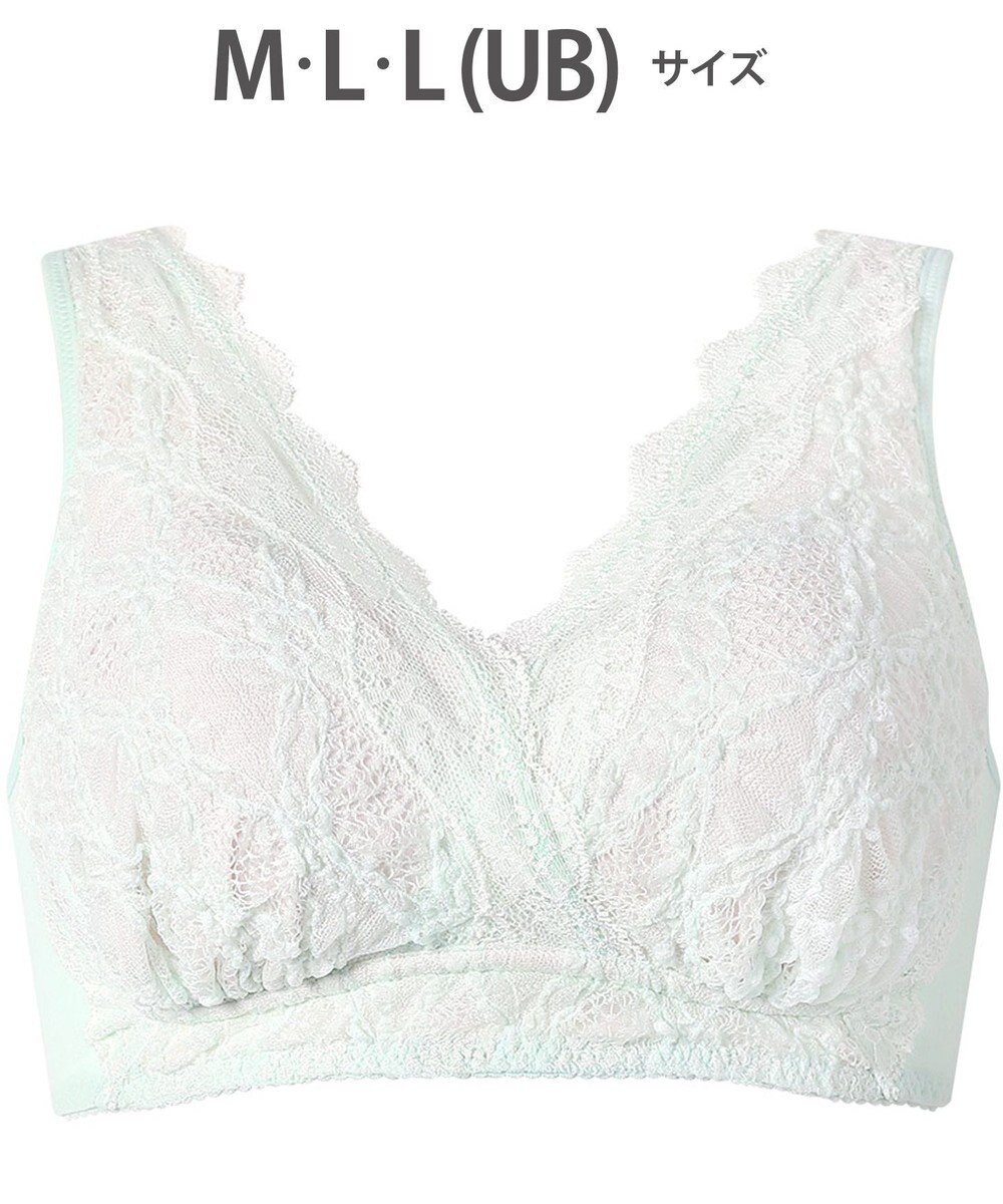 WACOAL 【ナイトアップブラ】 ノンワイヤー ナイトブラ 綿混 就寝時用 3Lまで対応 大きいサイズ レディース BXB168 /ワコール 