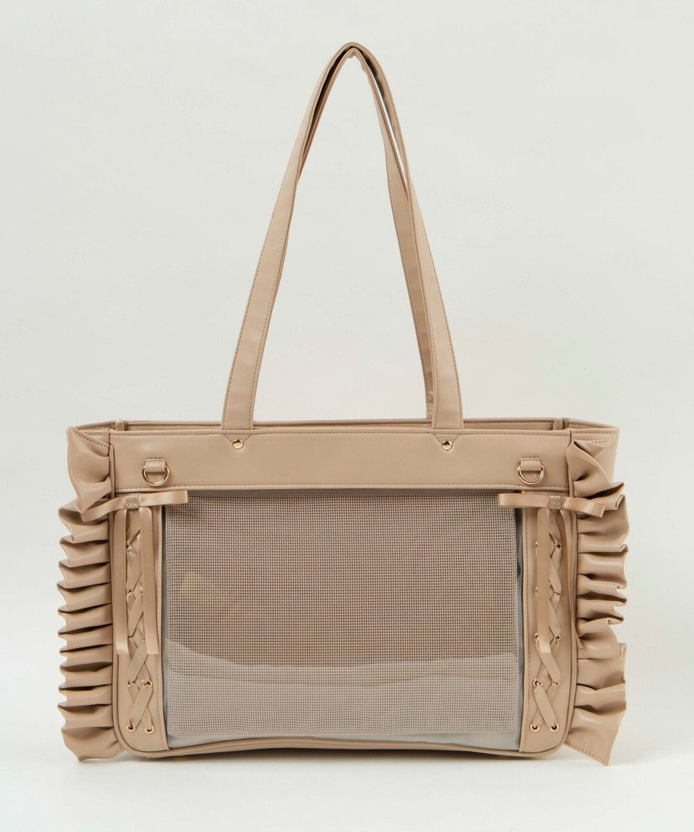 WEGO 【痛バ＆推し活グッズ】きらめきレースアップフリル痛バッグ 