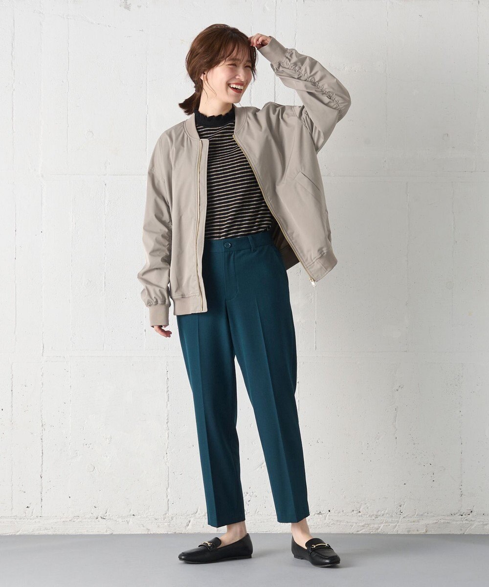 ANY 【洗濯機可能/撥水】MA-1 ギャザーブルゾン 