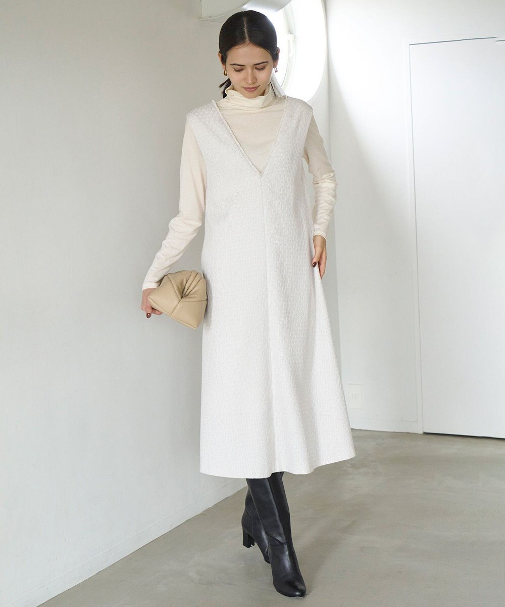 UNFILO ツイード ジャンスカ 