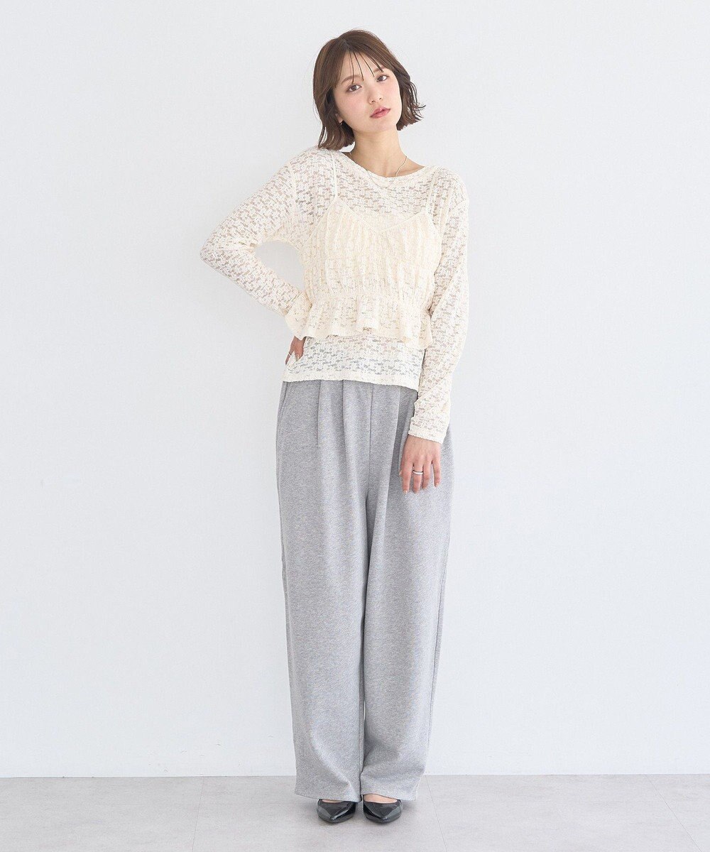 earth music&ecology SET2点カットレースプルオーバー＋ビスチェ 