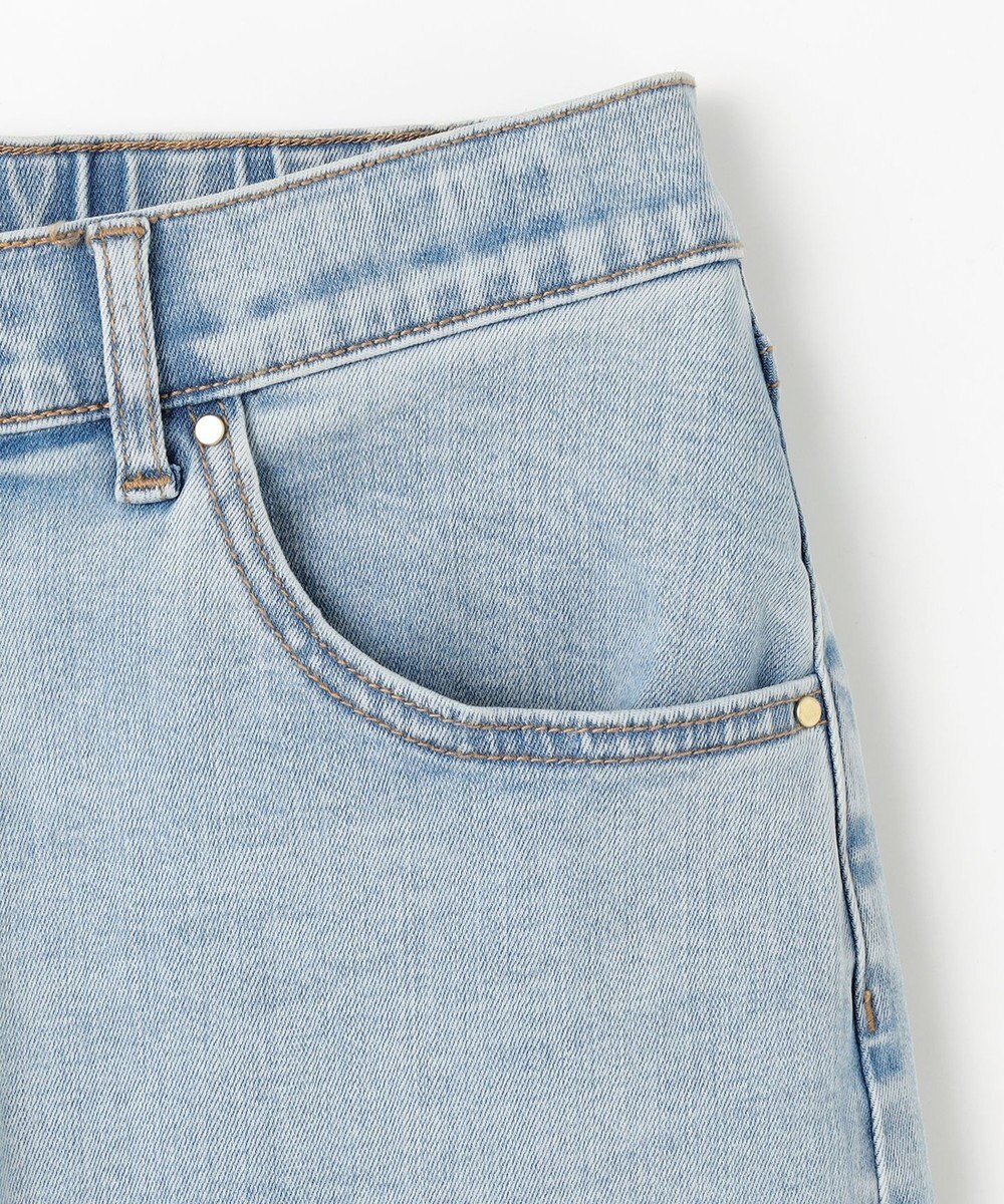 ANY 【大好評につき新色登場/洗濯機可/ウエストゴム/ストレッチ】ワイドデニムパンツ 