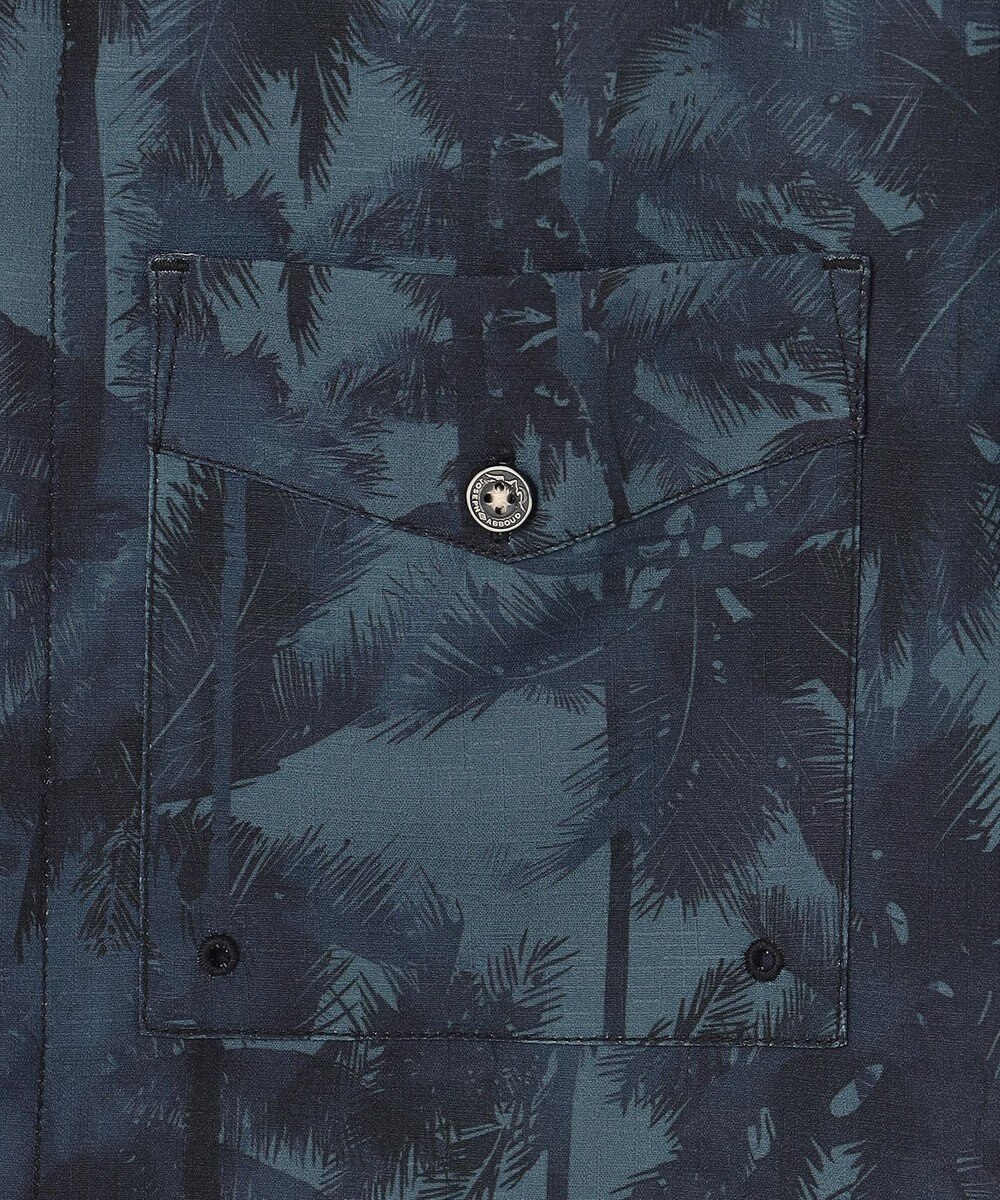 JOSEPH ABBOUD MOUNTAIN 【速乾/軽量/ストレッッチ】ライトスラブボタニカルプリント アウトドアシャツ 