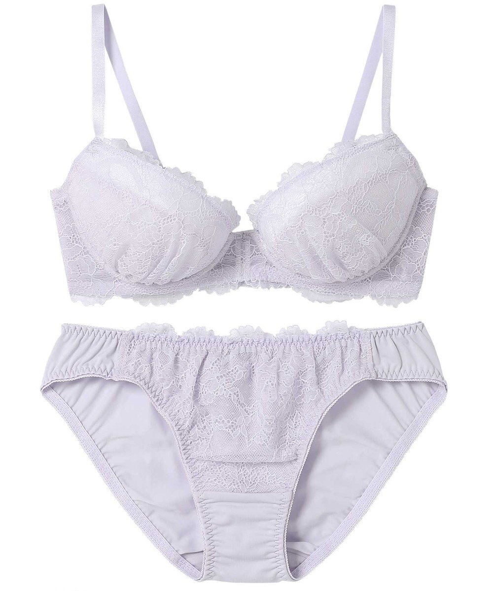 AMPHI ブラジャー ショーツセット まる胸メイク 推し活・推し事応援 Aカップあり 【ブラショーツセット】 上下セット ブラ BBJ201 アンフィ／ワコール 