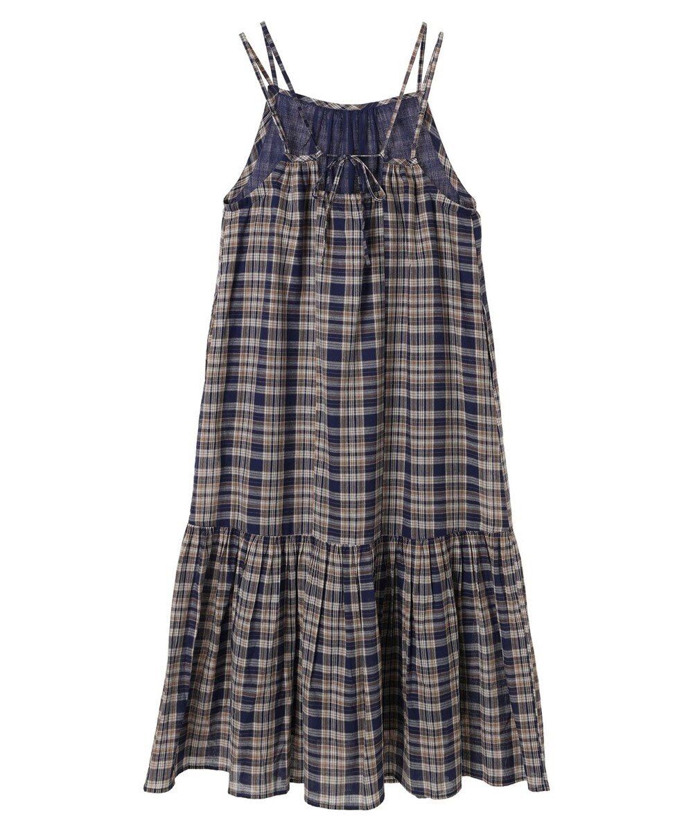earth music&ecology マドラスチェックキャミワンピース 