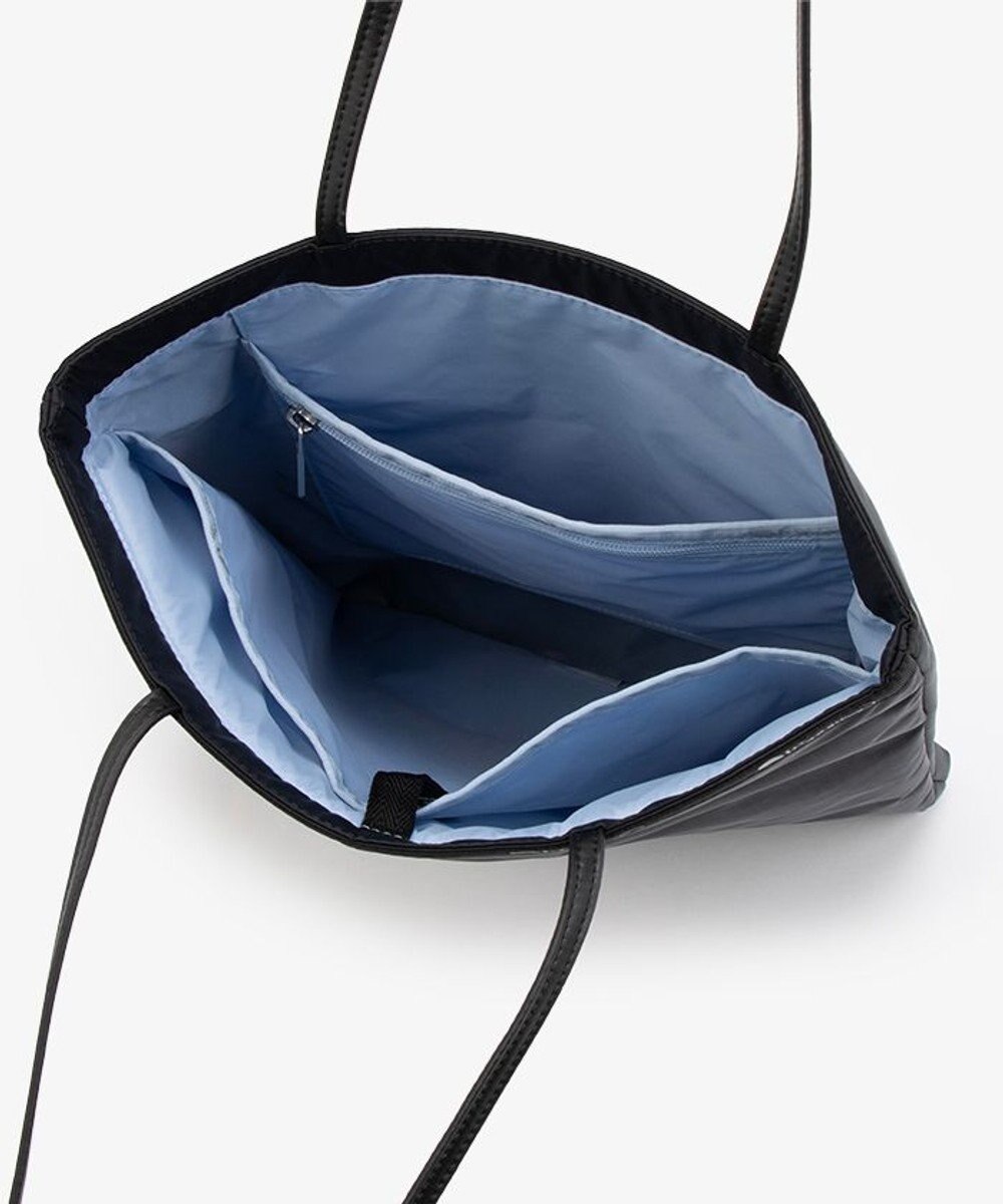 LeSportsac VERTICAL CITY TOTE/アップタウンディープシーブルー/ブラック 