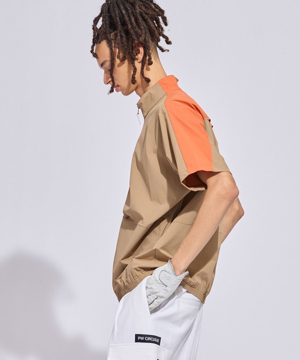 PW CIRCULUS 【MEN】パッカブルハーフジップ ゴルフ 