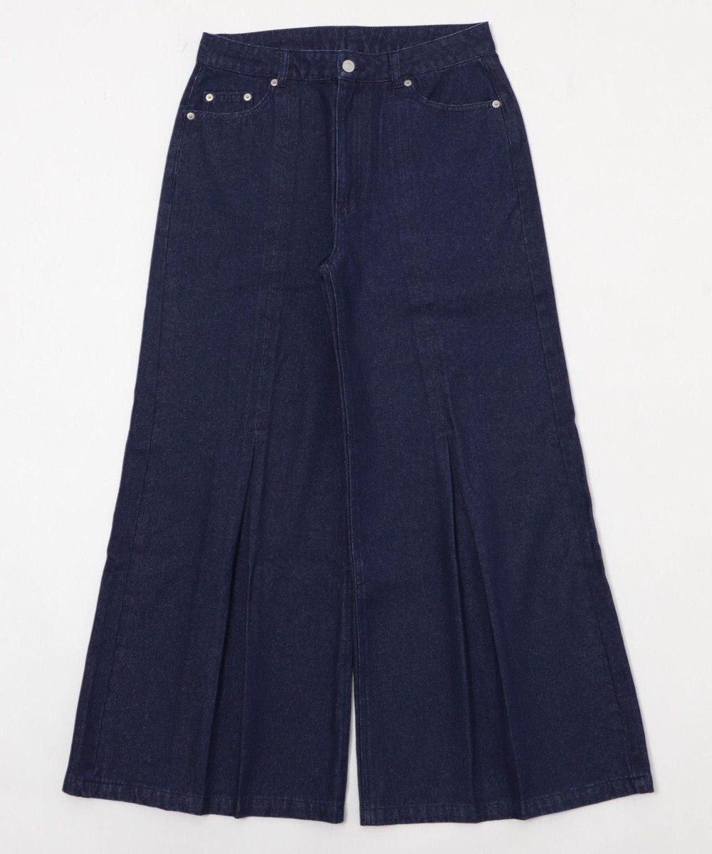 WEGO センタータックバギーフレアデニム 