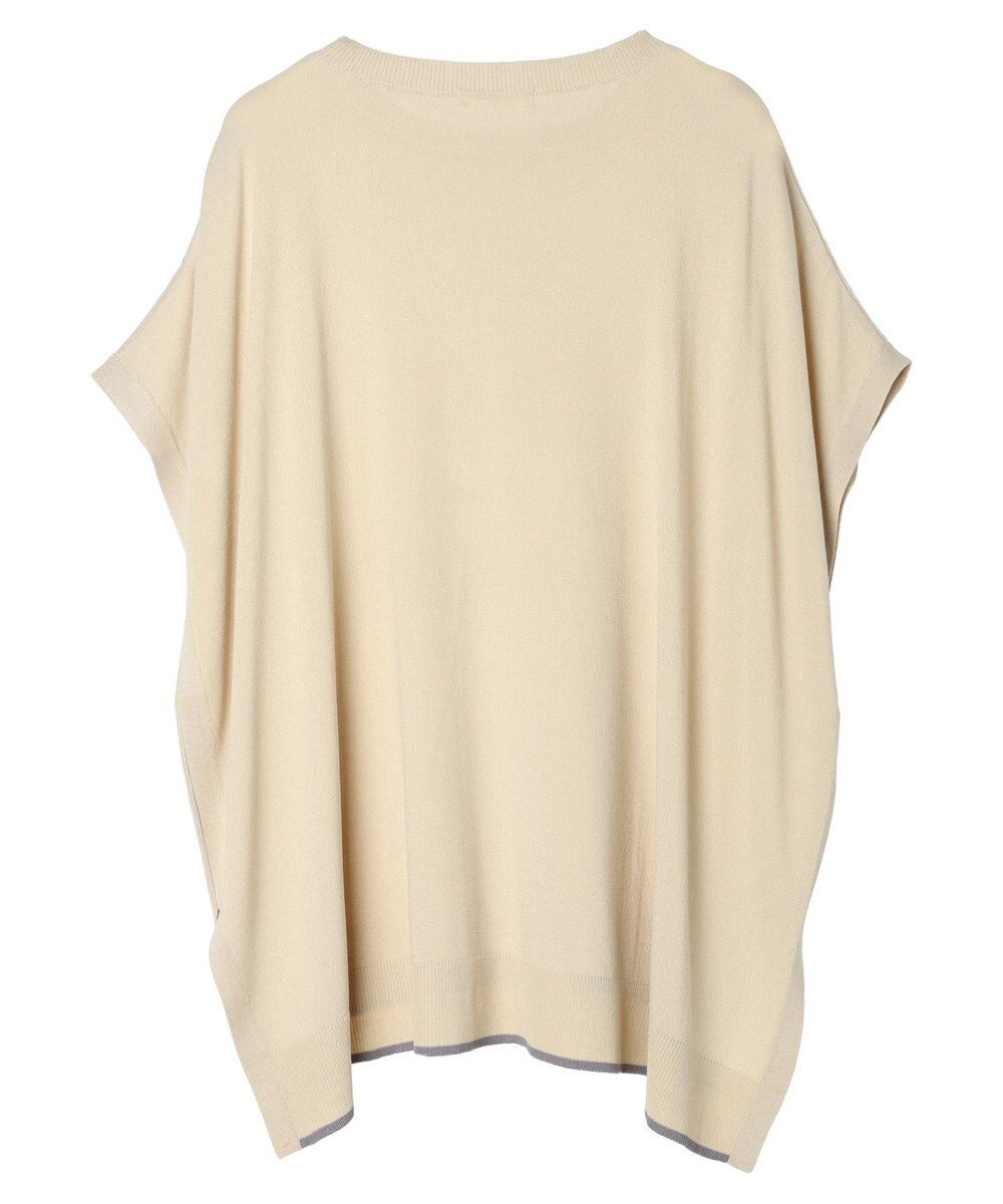 Green Parks 推しニット　裾ラインポンチョ型チュニック 