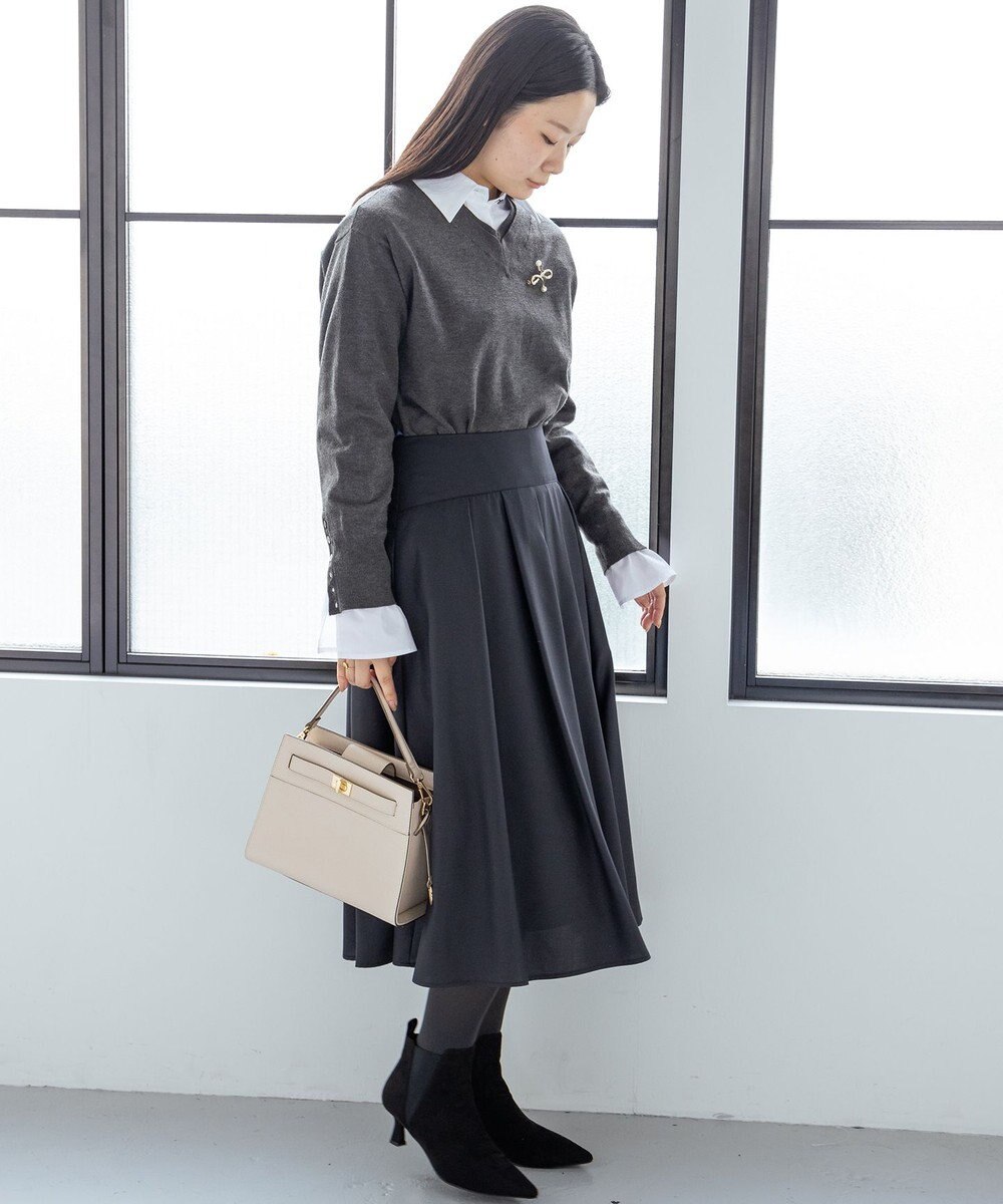 組曲 ベルトデザインスクエアショルダーバッグ 