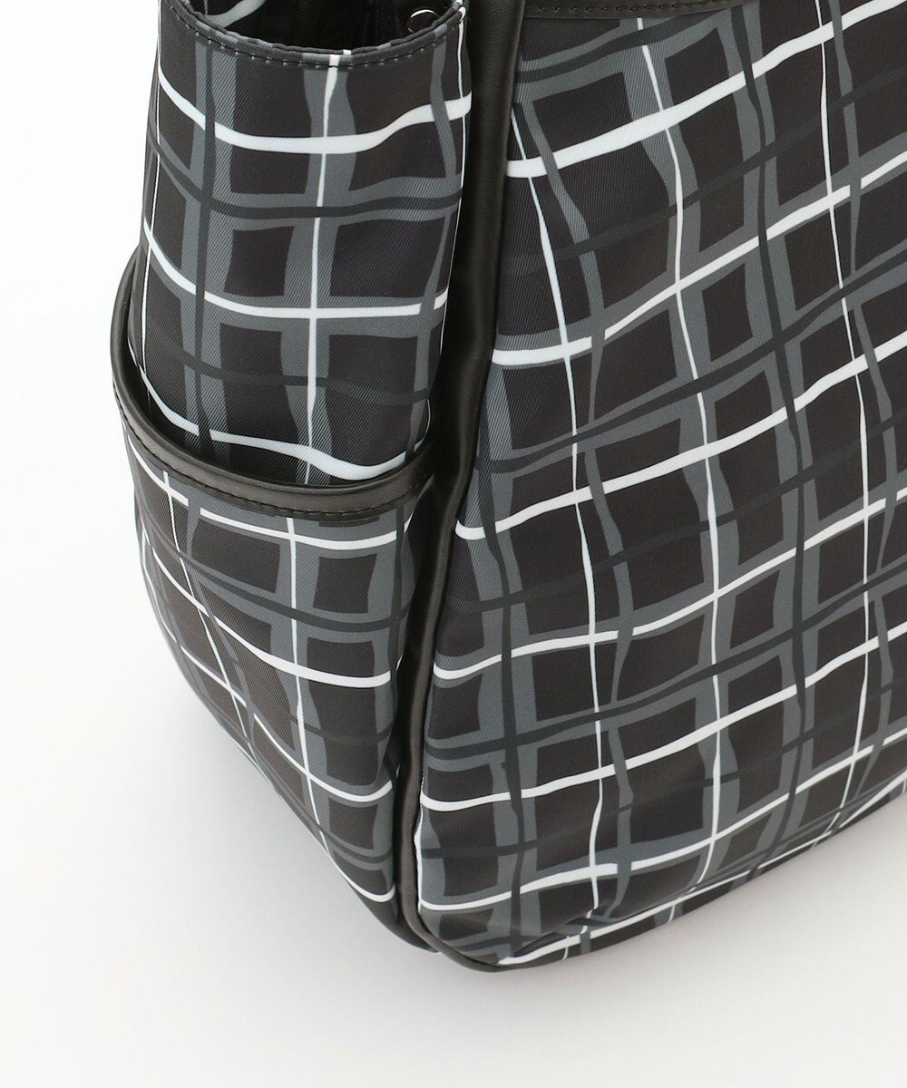 Y'SACCS ドローイングチェックトートバッグ 