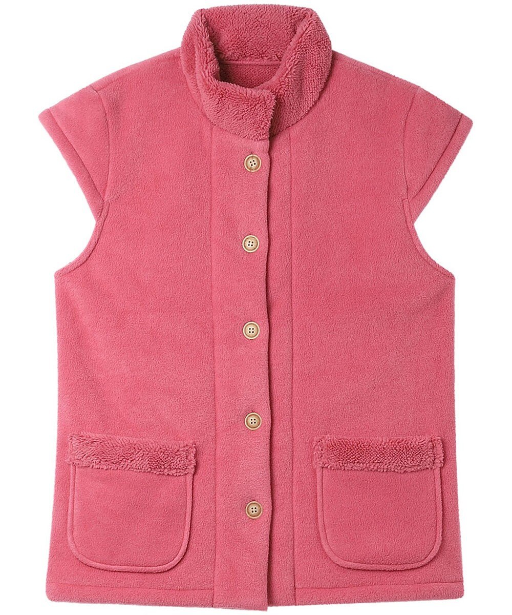 Wing ベスト フリース素材 あったか 冬 3分袖 レディース EX2071 ウイング／ワコール 