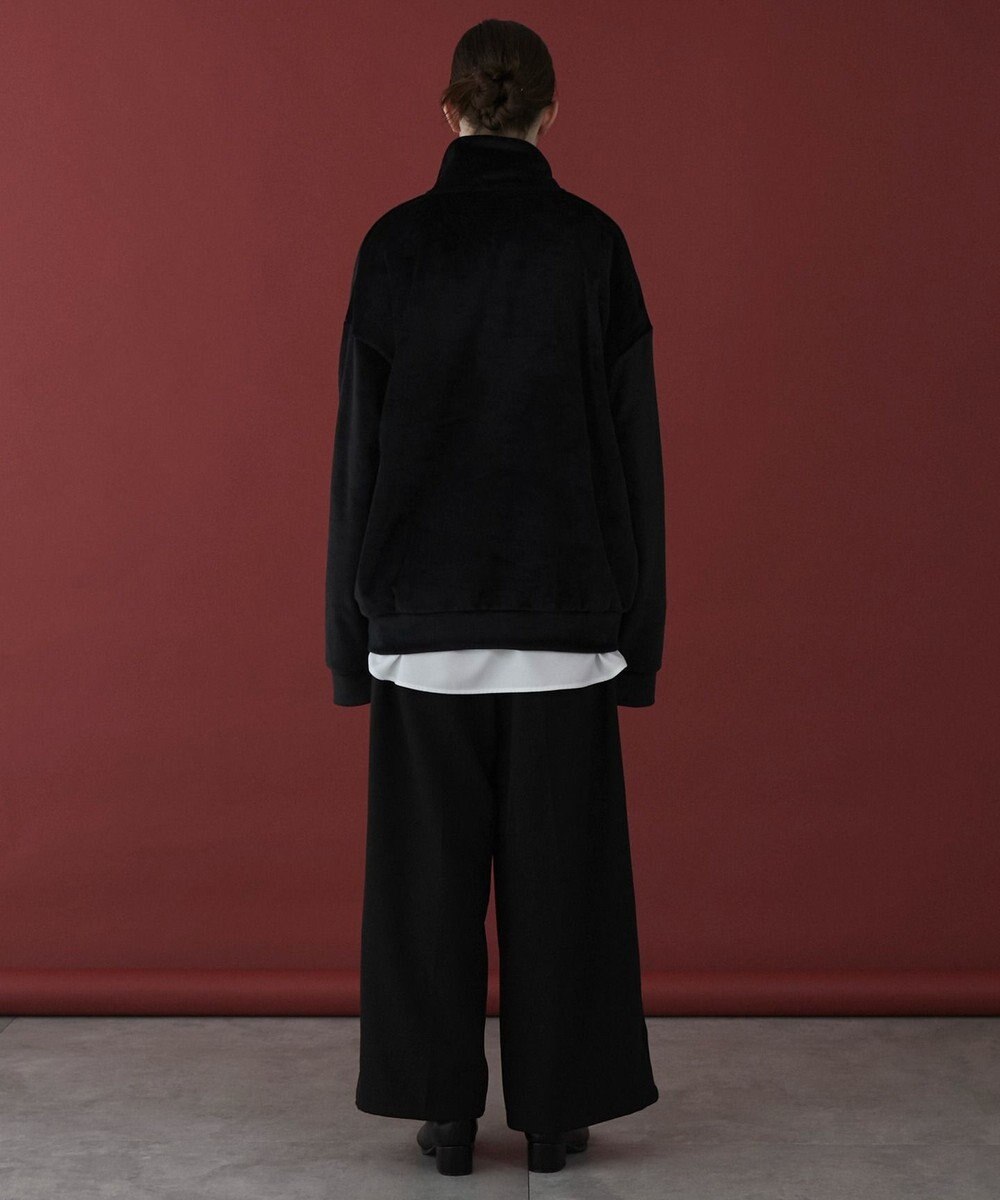 WEGO 【ユニセックス着用ITEM】マイクロシャギーワンポイントハーフZIPプルオーバー 