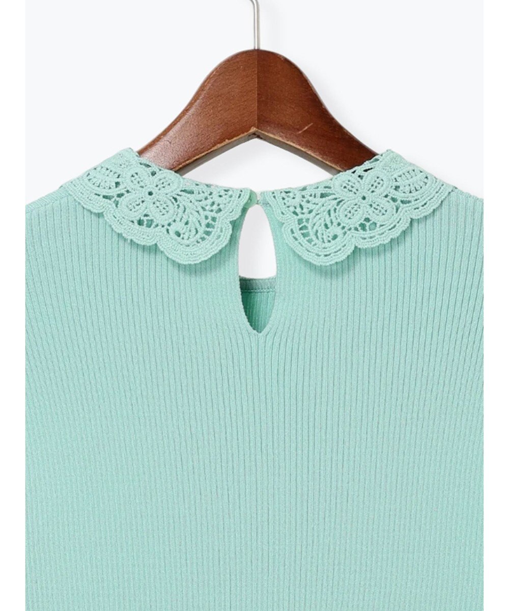 Te chichi ケミカルレースカラーリブニット 