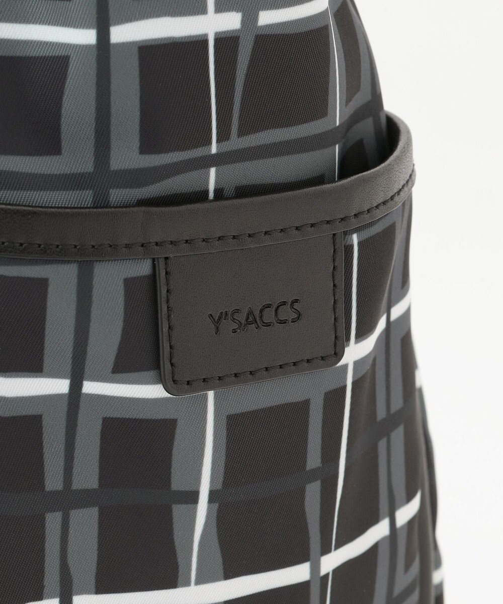 Y'SACCS ドローイングチェックトートバッグ 