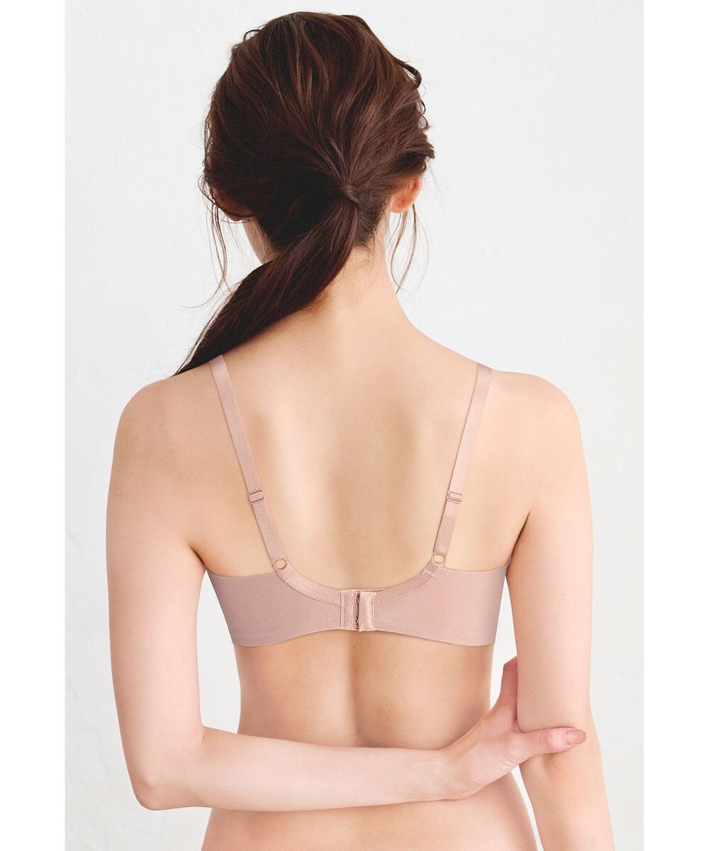 WACOAL ノンワイヤーブラ 【小さく見せるブラ】 高さをおさえてコンパクトに バスト位置アップ 脇すっきり Hカップまで対応 大きいサイズ レディース BMM122 /ワコール 