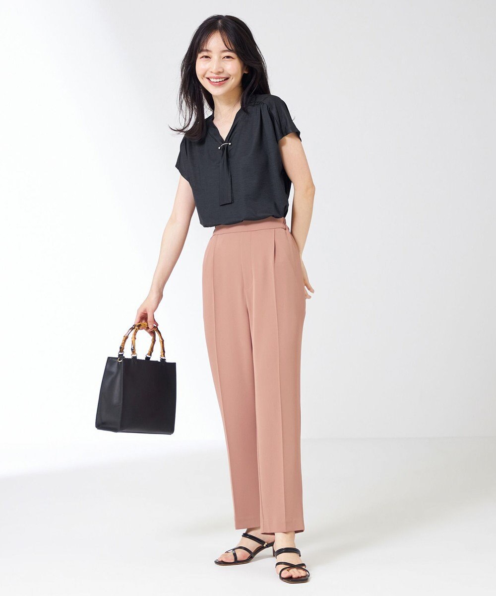 ANY SIS 【洗える】ポリベアボウタイ ブラウス 