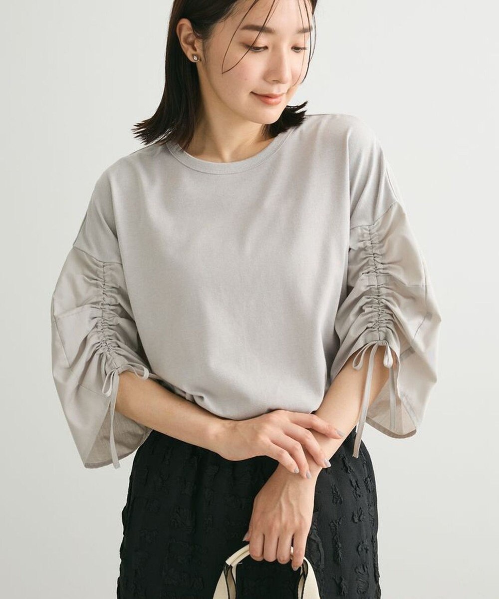 Green Parks ・ＥＬＥＮＣＡＲＥ　ＤＵＥ　ギャザースリーブＴＥＥ 