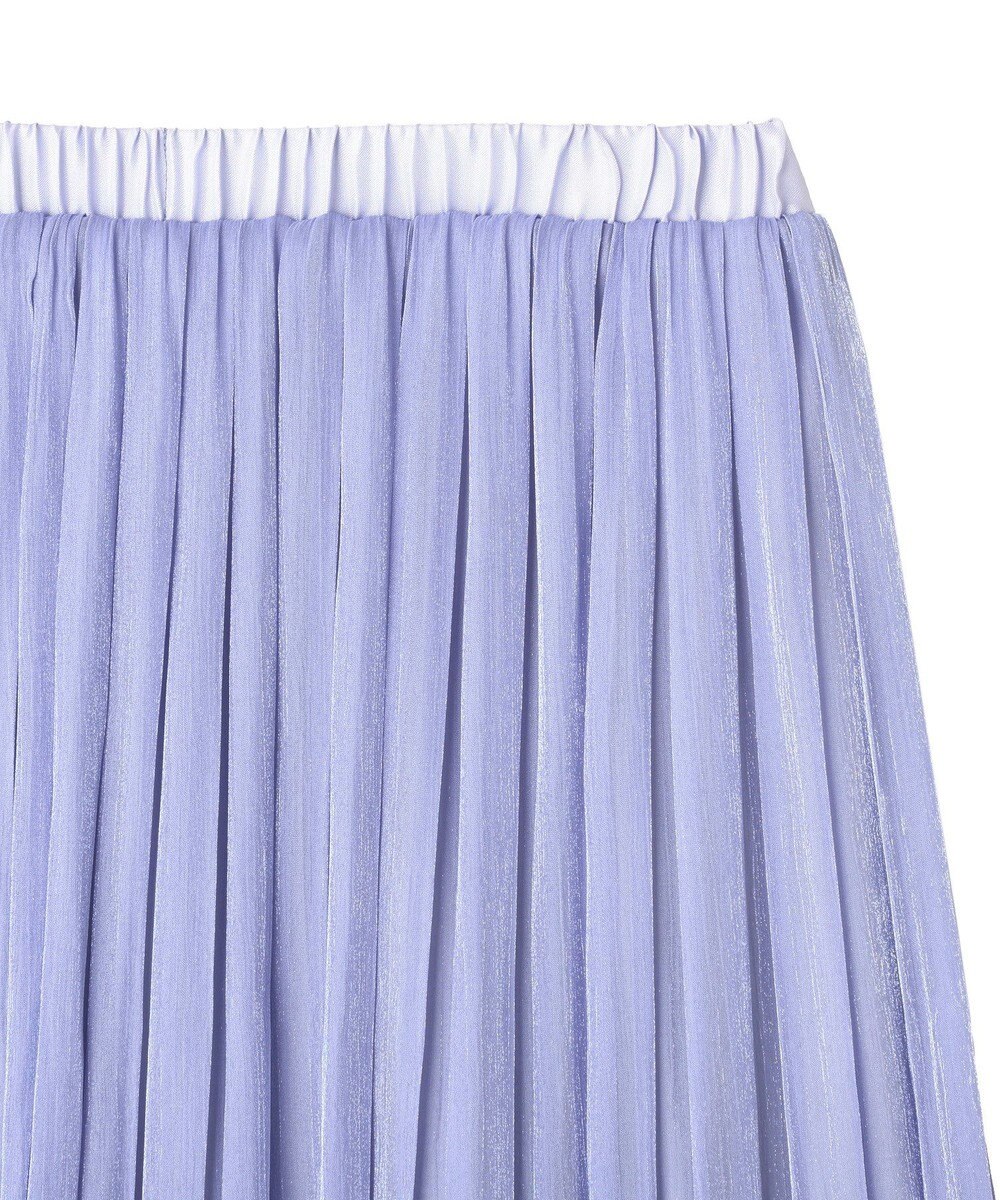 YECCA VECCA シャイニーサテンプリーツスカート 