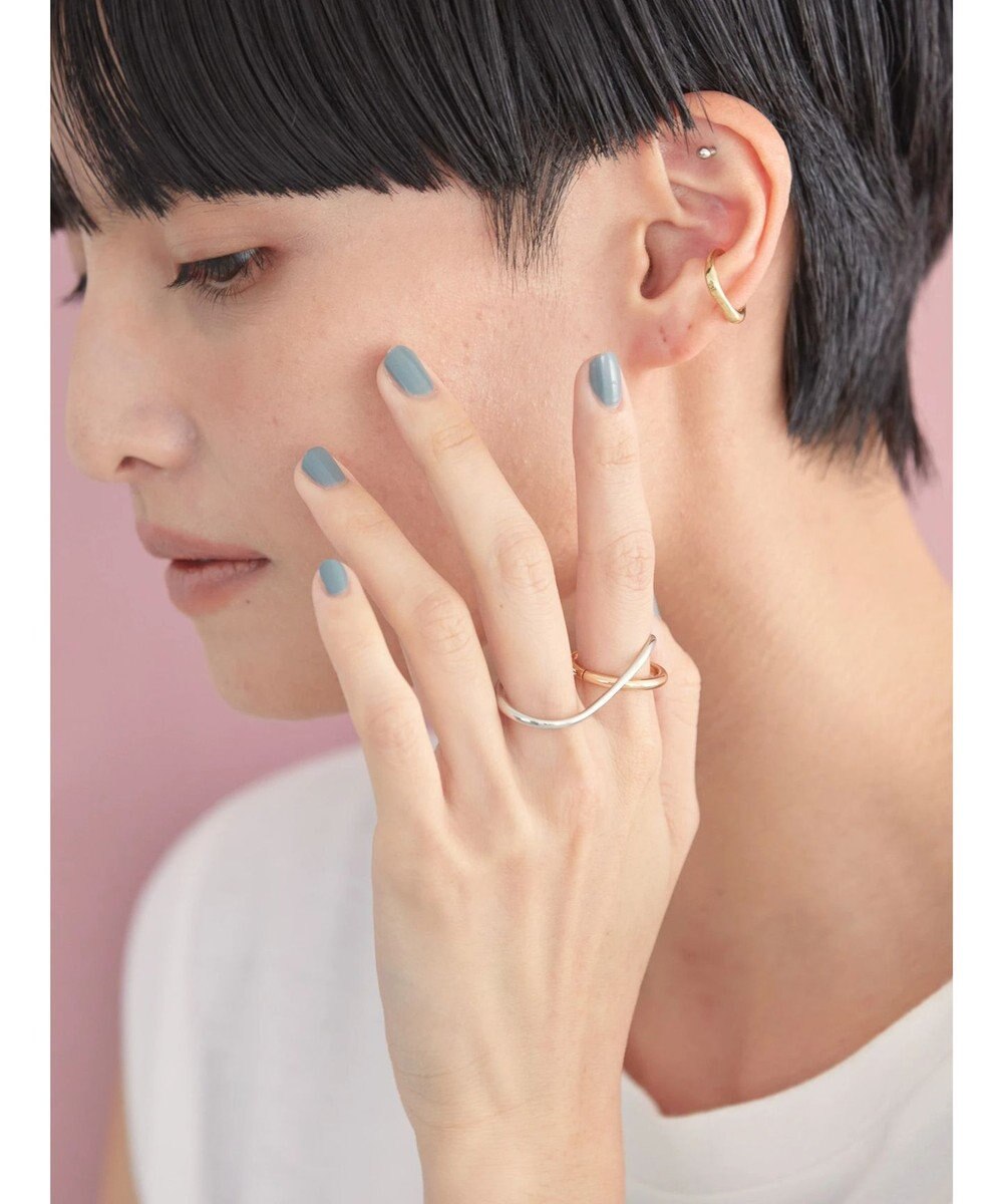 AMERICAN HOLIC オーバーラッピングダブルリング 