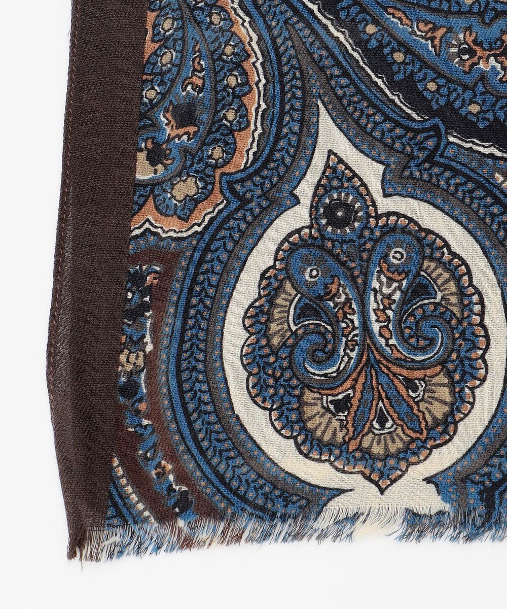 JOSEPH ABBOUD 【イタリア老舗Holliday&Brown社製】ペイズリープリント ストール 